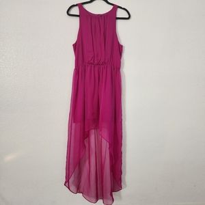 Forever 21 Fuchsia high low dress sz L